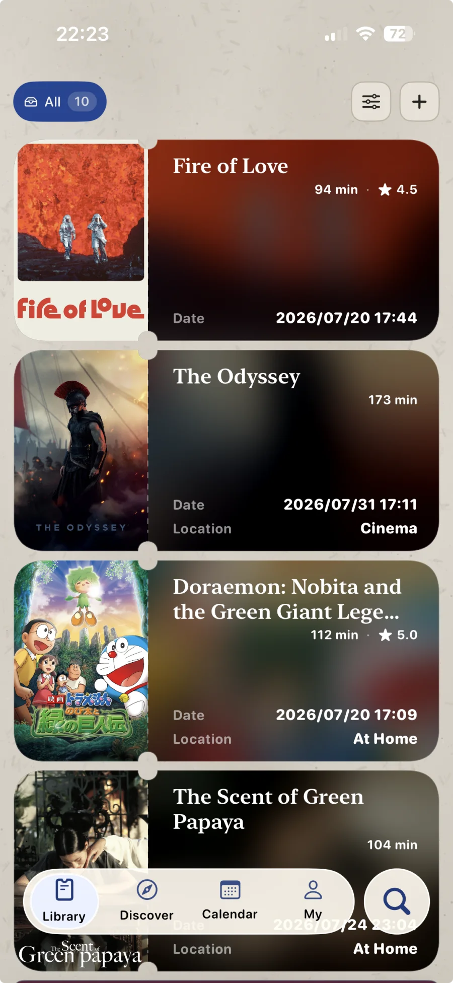 Ticket-like records in the Flicit library